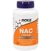 Now Foods NAC (N-ацетил-цистеин) 600 мг 100 растительных капсул