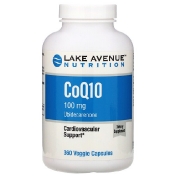 Lake Avenue Nutrition CoQ10 100 мг 360 вегетарианских капсул