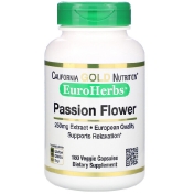 California Gold Nutrition EuroHerbs «Пассифлора» 250 мг 180 растительных капсул