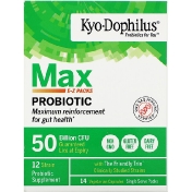 Kyolic Kyo-Dophilus Max Probiotic E-Z Packs 50 Billion CFU 14 Vegetarian Capsules