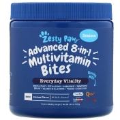Zesty Paws Advanced 8 in 1 Multivitamin Bites мультивитамины 8 в 1 для взрослых собак со вкусом курицы 90 мягких жевательных таблеток