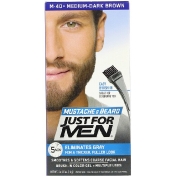 Just for Men Mustache & Beard гель для окрашивания усов и бороды с кисточкой в комплекте оттенок темно-коричневый M-40 2 шт. по 14 г
