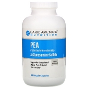 Lake Avenue Nutrition PEA (Palmitoylethanolamide) + Glucosamine Sulfate 600 mg + 1 200 mg Per Serving 360 Veggie Capsules