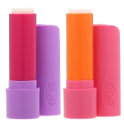 EOS Super Soft Shea Lip Balm Strawberry Peach & Toasted Marshmallow 2 Pack 0.14 oz (4 g) Each