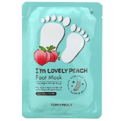 Tony Moly I&#x27;m Lovely Peach Foot Mask 2 Sheet 0.56 oz (16 g)
