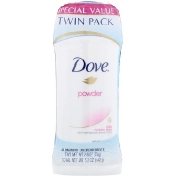 Dove Invisible Solid Deodorant Powder 2 Pack 2.6 oz (74 g) Each
