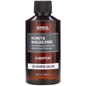 Kundal Honey & Macadamia Shampoo White Musk 3.38 fl oz (100 ml)