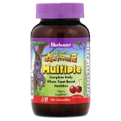 Bluebonnet Nutrition Rainforest Animalz Complete Daily Multiple Cherry Flavor 180 Chewables