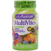 VitaFusion MutiVites Мультивитамины натуральный вкус ягод персика и апельсина 70 жевательных таблеток