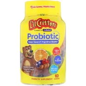 L&#x27;il Critters Probiotic Natural Cherry Orange & Grape Flavor 60 Gummies