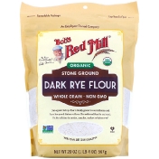Bob&#x27;s Red Mill Organic Dark Rye Flour Whole Grain 20 oz (567 g)