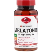 Olympian Labs Мелатонин с отсроченным высвобождением 10 мг 60 вегетарианских таблеток