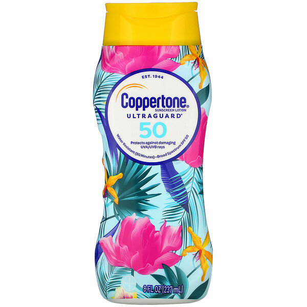 Coppertone Ultra Guard Sunscreen Lotion SPF 50 8 fl oz (237 ml)