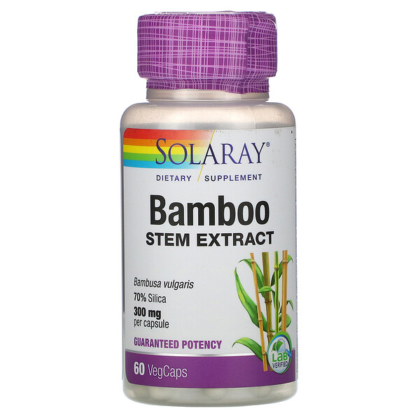 Solaray Bamboo Stem Extract 300 мг 60 капсул VegCap