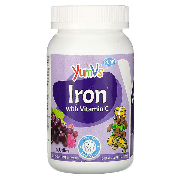 YumV&#x27;s Iron with Vitamin C 60 Gummies