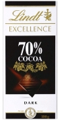 Lindt Шоколад Lindt Excellence темный 70% какао 100 г
