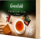 Greenfield Набор изысканного чая и чай в пакетиках 30 видов, 120 пакетиков