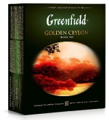 Greenfield Golden Ceylon чай Гринфилд цейлонский черный в пакетиках 100 пакетиков