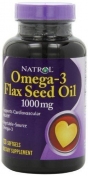 Natrol Omega-3 Flax Seed Oil 120 капсул