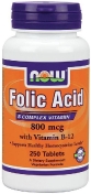 Now Folic Acid 800 мкг 250 таблеток