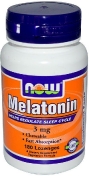 Now Melatonin 3 мг 180 жеват. пастилок