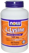 Now L-Lysine 500 мг 250 таблеток