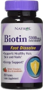 Natrol Biotin 5000 мкг быстрорастворимые 250 таблеток