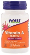 Now Vitamin A 10000 Iu 100 гелевых капсул