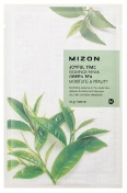 Mizon Joyful Time Essence Mask Green Tea 23 г Тканевая маска для лица с экстрактом зелёного чая
