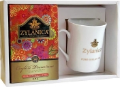 Zylanica Подарочный набор чай чёрный с клубникой + кружка 100 г + кружка