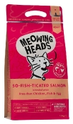 Barking (Meowing) Heads Мяуинг Хедс "Фиш-гурман" (So-Fish-Ticated Salmon) 1,5 кг Сухой корм для взрослых кошек с лососем, курицей и яйцом