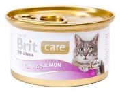 Brit Care Tuna & Salmon 80 г Консервы для кошек с тунцом и лососем