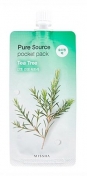 Missha Pure Source Pocket Pack Tea Tree 10 мл Ночная увлажняющая маска с маслом чайного дерева