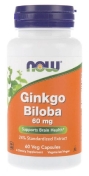 Now Ginkgo Biloba 60 мг 60 капсул