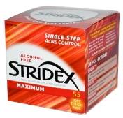 Stridex Single-Step Acne Control Maximum Одношаговое средство от угрей, 55 дисков