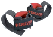 Grizzly Ремни для тяги с фиксацией кисти 8614-04, черные 2 штуки