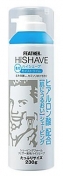 Feather HiShave пена для бритья 230 г С гиалуроновой кислотой с лечебным эффектом с ароматом лайма