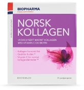 Biopharma Norsk Kollagen Гидролизованный морской коллаген с витамином С и биотином, 25 саше