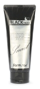 FarmStay Black Snail Deep Cleansing Foam 180 мл Глубокоочищающая пенка с муцином черной улитки и угольной пудрой