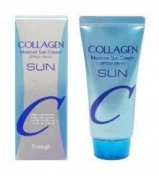 Enough Collagen 3in1 Whitening Moisture Sun Сream SPF50 Pa+++ 50 г Солнцезащитный крем для лица с морским коллагеном