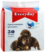 Everyday Впитывающие пеленки для животных (гелевые) 30шт 60х60см 500 г