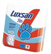Luxsan Пеленки для животных 60*60см (100% целлюлоза) 10 штук