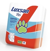 Luxsan Пеленки для животных 60*90см, 20шт. (100% целлюлоза) 1,64 кг