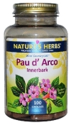 Nature's Life Pau d' Arco Innerbark Кора муравьиного дерева, 100 капсул