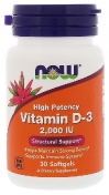 Now Vitamin D-3 High Potency 2000 Iu 30 капсул