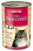 Animonda Консервы для кошек Brocconis с домашней птицей и сердцем (Brocconis Cat With Poultry + Heart) 001/83377 001/83377 400 г