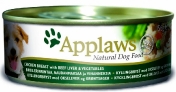 Applaws Консервы для Собак с Курицей, Говядиной, Печенью и овощами (Dog Chicken, Beef, Liver & Veg) 3006CE-A 156 г