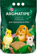 AromatiPet Древесный наполнитель для грызунов и птиц, 2,5л 1,5 кг