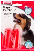 Beaphar Зубная щетка двойная для собак, на палец 100 г
