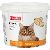 Beaphar Витамины д/кошек с таурином и биотином, сердечки (Kitty's Taurine + Biotin), 180шт. (12578) 151 г